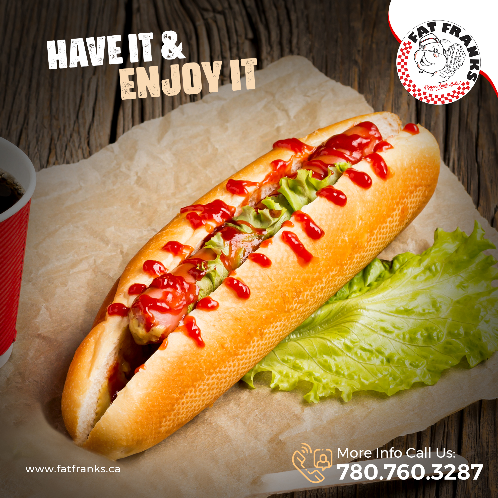 Fat Franks Hot Dog And Beverage